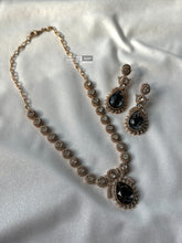 Load image into Gallery viewer, Dainty Single Line Semi Precious Moissanite Necklace set
