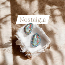 Load image into Gallery viewer, Designer uncut kundan silver Foiled Stud earrings
