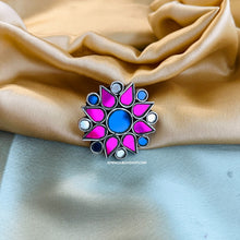 Load image into Gallery viewer, Afghani Real Mirror Adjustable ghungroo Ring
