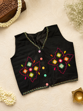 Load image into Gallery viewer, Embroidery Colorful Openable Jacket Blouse 38-42
