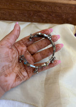 Load image into Gallery viewer, Multicolor Openable Cuff German Silver Lookalike Kada Bangle
