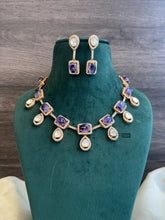 Load image into Gallery viewer, Premium Statement Moissanite Cloud Stone Necklace set
