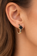 Load image into Gallery viewer, Clover Cz Stud Ear cuff Alloy Metal Earrings IDW
