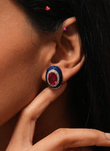 Load image into Gallery viewer, Evergreen Premium Solitaire Lookalike American Diamond Cz Earrings
