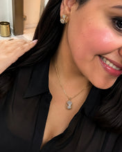 Load image into Gallery viewer, Premium CL Gold Plated American Diamond Cz Pendant set

