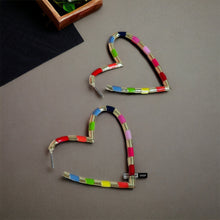Load image into Gallery viewer, Heart Multicolor Hoop Earrings IDW
