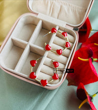 Load image into Gallery viewer, Heart Round Hoop Earrings IDW
