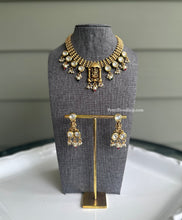 Load image into Gallery viewer, Lakshmi ji Kundan necklace set
