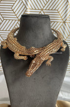 Load image into Gallery viewer, Urvashi Rautela Inspired Crocodile Rhinestone Necklace IDW
