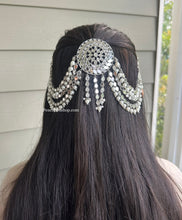 Load image into Gallery viewer, Mehak Mirror Hair bun Pin Statement Hair accessory

