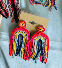 Load image into Gallery viewer, Mix collection of handmade Stone Beaded Earrings IDW
