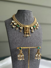 Load image into Gallery viewer, Lakshmi ji Kundan necklace set
