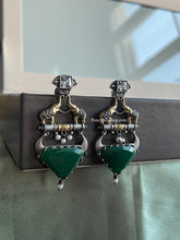 Load image into Gallery viewer, Elephant Medium German Silver dual Tone earrings
