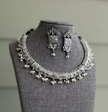 Load image into Gallery viewer, German silver Stone hasli Pearl necklace set
