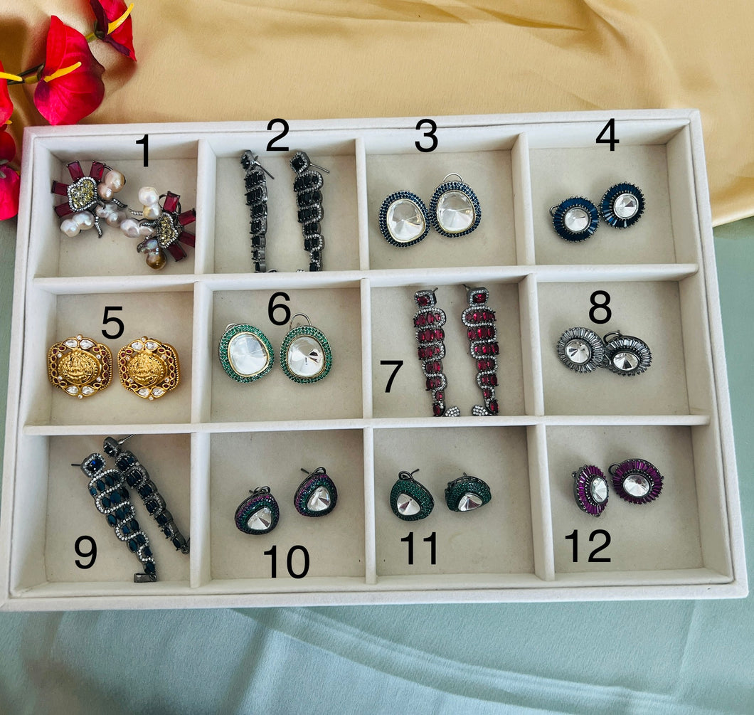Statement Collection of Stud Earrings
