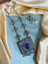 Load image into Gallery viewer, Multicolor Ghungroo Box Oxidised Afghani Ghungroo Necklace set
