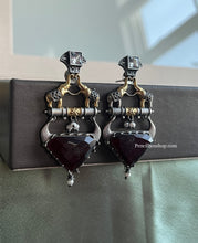 Load image into Gallery viewer, Elephant Medium German Silver dual Tone earrings
