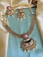 Load image into Gallery viewer, Multicolor Kundan necklace multicolor Necklace set
