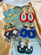 Load image into Gallery viewer, Mix collection of handmade Stone Beaded Earrings IDW
