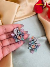 Load image into Gallery viewer, American Diamond peacock Cz Stud Earrings
