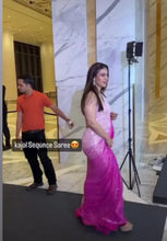 Load and play video in Gallery viewer, Kajol Bollywood saree inspired  Sequins Saree women clothing
