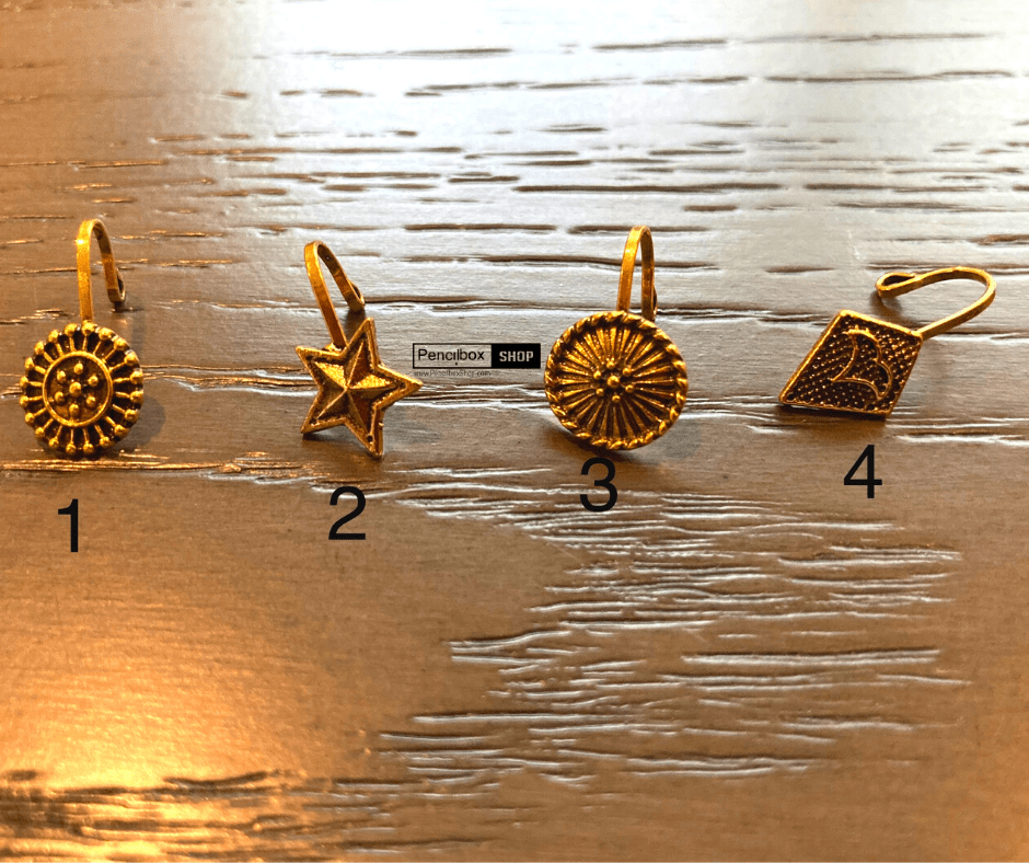 Oxidised Non-Pierced Nose Pin (Golden Finish)