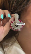 Load and play video in Gallery viewer, American Diamond Premium Quality Stud earrings,earrings for women, women earrings
