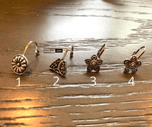 Load image into Gallery viewer, Oxidised German Silver Plated Handmade Non-Pierced Nose clip, Nose Pin,NoseStud for women-Silver
