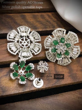 Load image into Gallery viewer, 3 in 1 American Diamond Openable Stud Earrings, Cz Earrings
