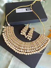 Load image into Gallery viewer, 18k Gold plated Tayani White Gold Premium Statement Necklace set
