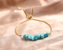 Load image into Gallery viewer, Agate Natural Stone Contemporary tennis Adjustable Bracelet
