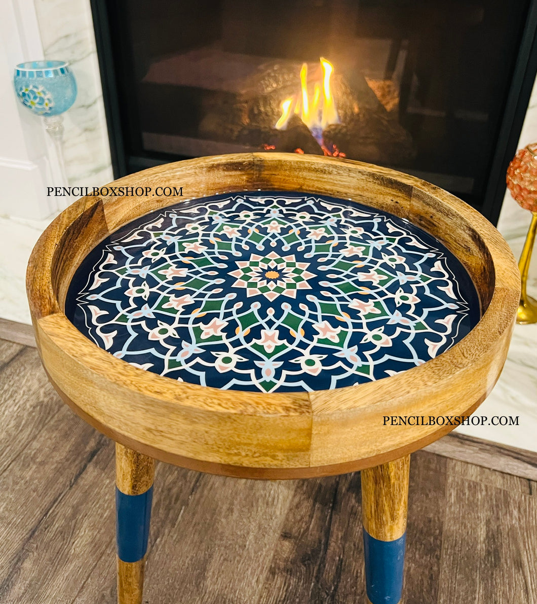 NEW !! Peg Table Printed Laminated Side tables