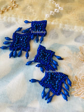 Load image into Gallery viewer, Handmade Fabric Beaded Earrings for women
