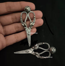 Load image into Gallery viewer, Scissors style unique Oxidised Stud Earrings for women
