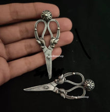 Load image into Gallery viewer, Scissors style unique Oxidised Stud Earrings for women
