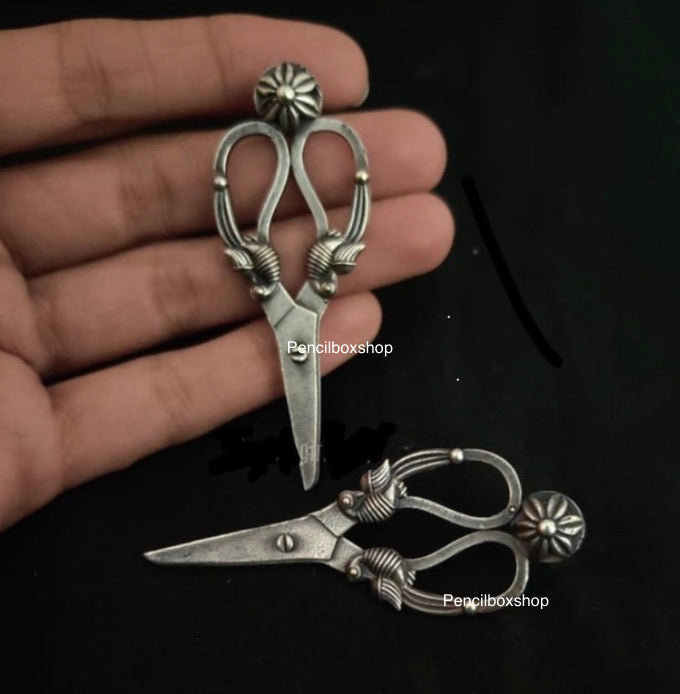 Scissors style unique Oxidised Stud Earrings for women