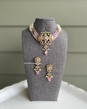 Load image into Gallery viewer, 18k Gold plated Tayani Pink Golden Premium Choker set
