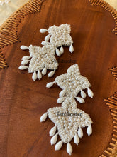 Load image into Gallery viewer, Handmade Fabric Beaded Earrings for women
