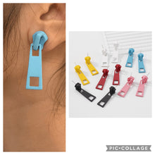 Load image into Gallery viewer, Super unique Zipper Look Trendy Quirky Earrings IDW
