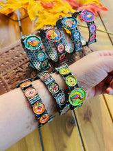 Load image into Gallery viewer, Openable Handpainted German silver kadas
