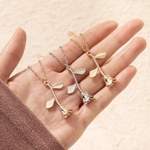Load image into Gallery viewer, Rose Simple sleek Love Chain Necklace IDW

