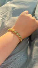 Load image into Gallery viewer, Real pearl multicolor cz Stone openable Bracelet
