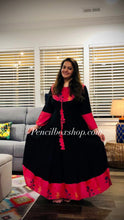 Load image into Gallery viewer, Printed Flair Rayon Long dress with front tassels
