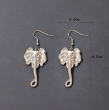 Load image into Gallery viewer, Elephant Silver Modern Earrings for women IDW
