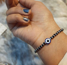 Load image into Gallery viewer, 92.5 Pure Silver Anklet/Bracelet Evil eye for protection bracelet anklet
