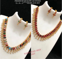 Load image into Gallery viewer, Cz matte finish Reversible Changeable set American diamond
