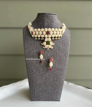 Load image into Gallery viewer, Real pearl American diamond Premium Multicolor Pearls Choker Necklace set
