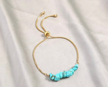 Load image into Gallery viewer, Agate Natural Stone Contemporary tennis Adjustable Bracelet
