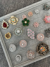 Load image into Gallery viewer, Rings Lovers !!! American diamond German silver mix collection of ring
