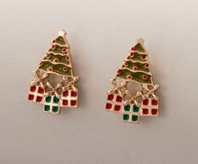 Load image into Gallery viewer, Christmas Tree Acrylic Earrings Jewelry IDW
